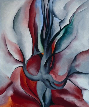ジョージア・オキーフ Painting - 秋の木々 もみじ ジョージア・オキーフ アメリカのモダニズム 精密主義